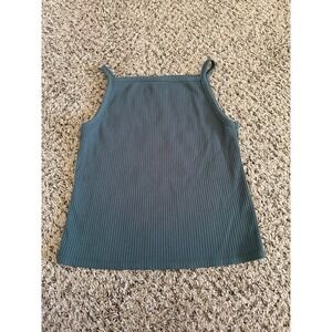 Old Navy Women's Jade Shadow Rib- Knit Cami Tank Top Size Medium